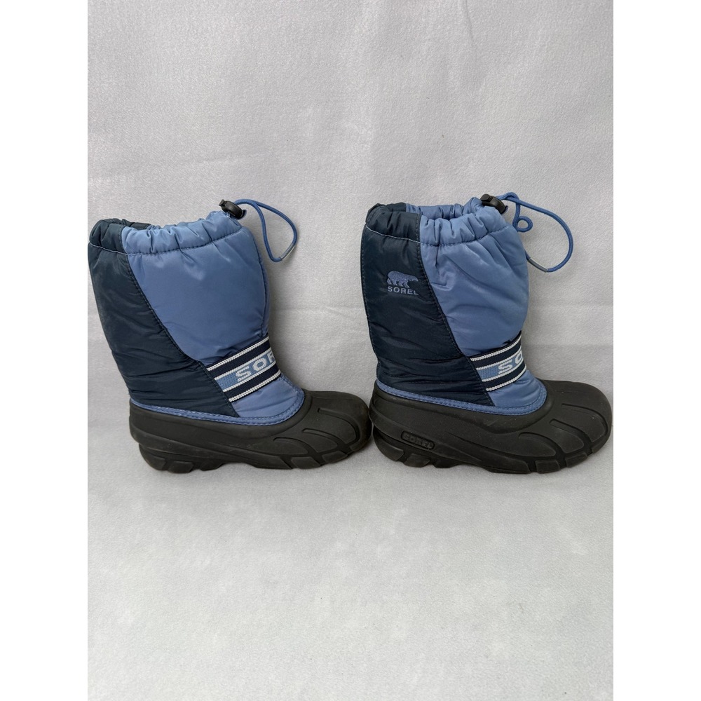 Sorel Kids Flurry Blue Waterproof Winter Snow Boots NY1799-498 Size 3 - Picture 3 of 8